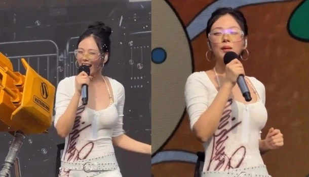 BIBI performing on stage at Waterbomb Seoul 2026 at KINTEX