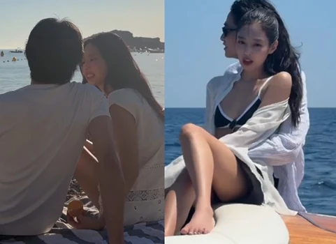 BLACKPINK Jennie and Taiwanese model Kai on a yacht in Less than a Lover teaser