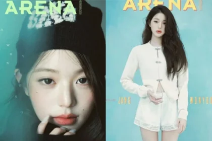 IVE Jang Wonyoung elegant cover pose for Arena Homme Plus August issue
