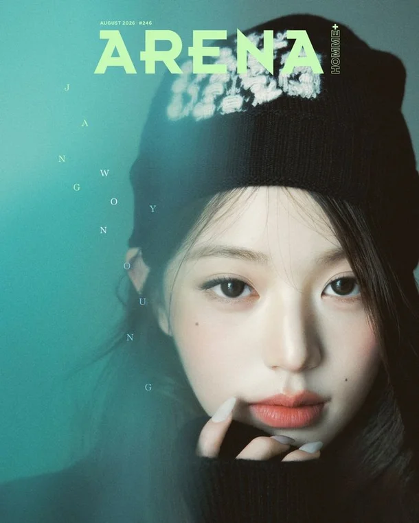 Jang Wonyoung showing a warm expressive look during a magazine photo shoot