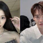 IU and Lee Jong Suk past couple photos next to Korean shaman broadcast capture