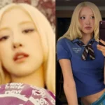 BLACKPINK Rosé taking a selfie with the new iPhone 18 Pro after Apple event