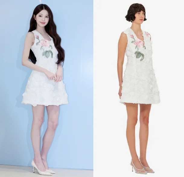 Wonyoung Rocks Same Outfit as Model, Serving a Different Vibe with Her Elegant Visuals and Perfect Proportions IVEs Jang Wonyoung attends a photo event at the Dr. Althea flagship store in Hannam dong