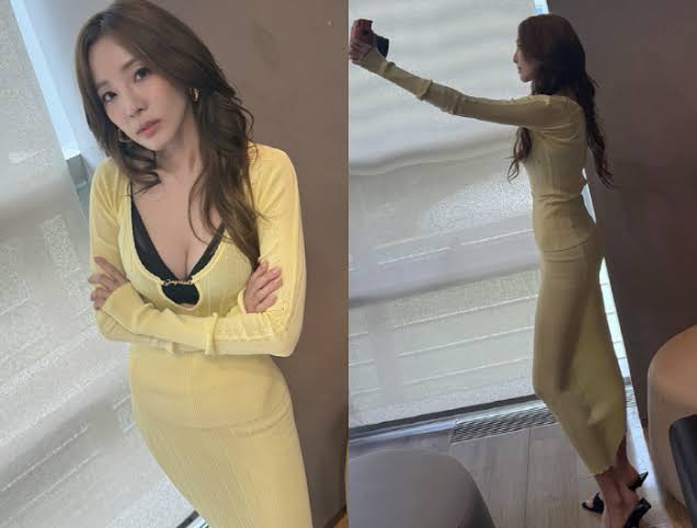 2NE1’s Sandara Park Stuns Fans with Elegantly Glamorous Figure in Fitted Yellow Dress 2NE1s Sandara Park Stuns Fans with Elegantly Glamorous Figure in Fitted Yellow Dress