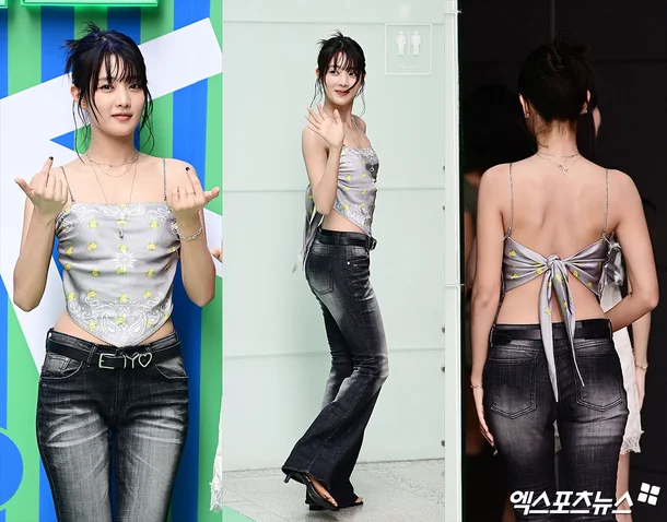 i-dle’s Minnie Stuns with Bold Scarf Fashion and Toned Physique on Her Way to 'Cultwo Show' i dle Minnie Cultwo Show 1
