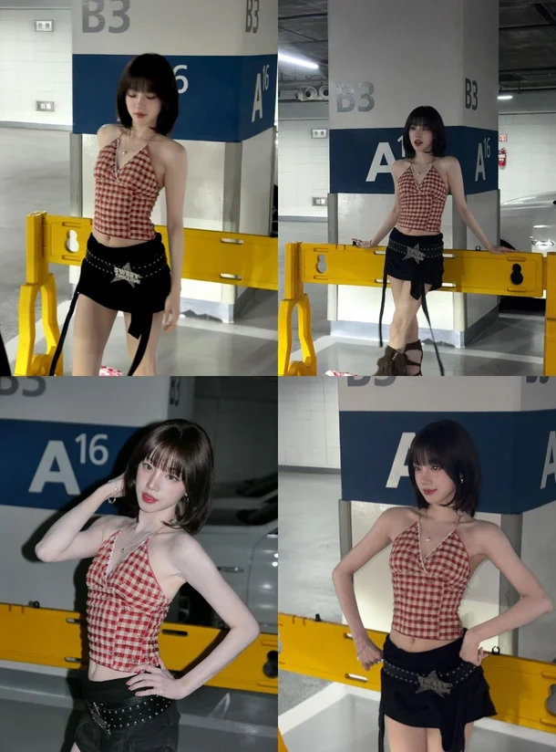 i-dle's Yuqi Flaunts Bold Halterneck and Defined Collarbones in a 'Cute Yet Sexy' Look idle yuqi instagram halterneck y2k fashion 2