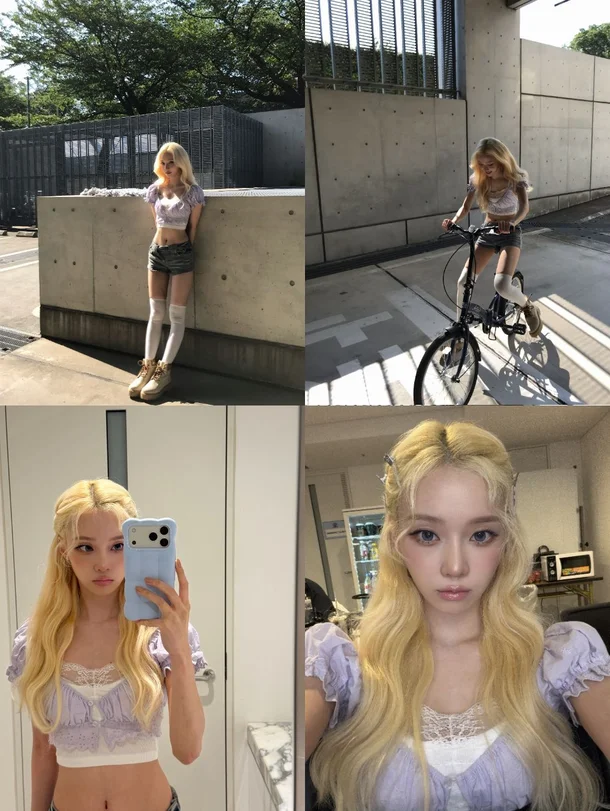 aespa's Winter Flaunts Fairy-Like Visuals in Lavender Lace and Blonde Hair 20260721517667