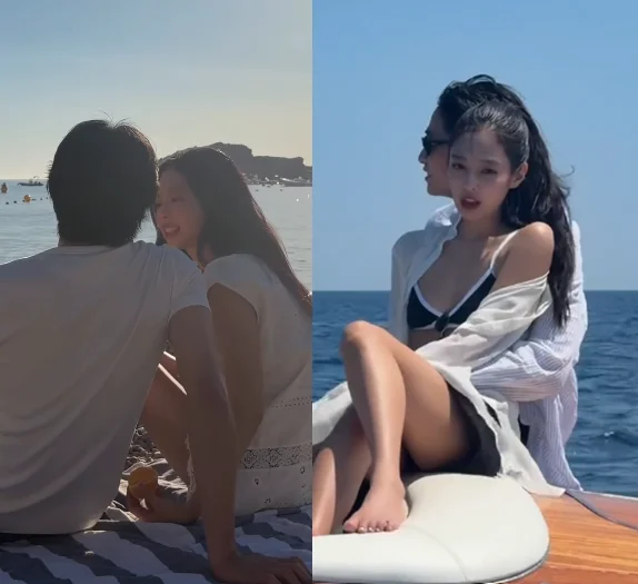 BLACKPINK’s Jennie and Model Nah Kai Exude 'Real Couple' Vibes in Intimate New Teasers jennie less than a lover teaser model kai 1