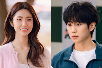 Jung Hae-in and Ha Young starring as Jang Tae-ha and Go Eun-sae in Netflix series Our Sticky Love