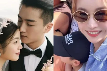Michelle Chen walking hand-in-hand with her 9-year-old son Little Star in Bangkok