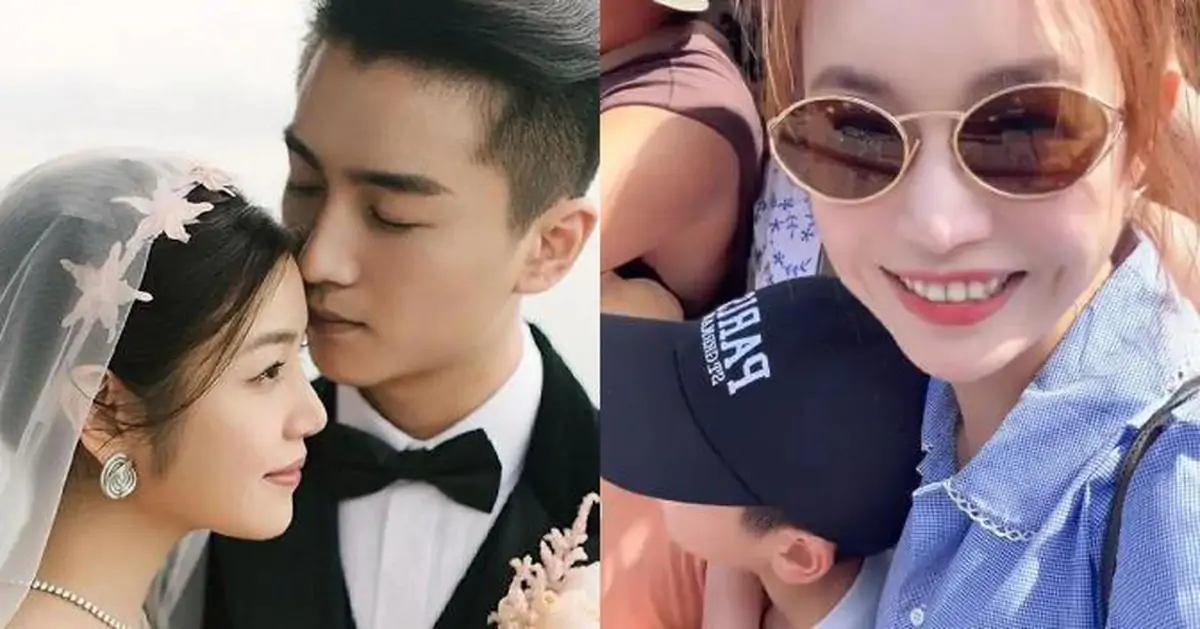 Michelle Chen walking hand-in-hand with her 9-year-old son Little Star in Bangkok