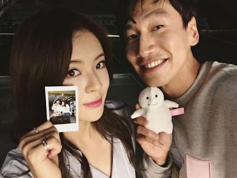 Lee Kwang Soo and Lee Sun Bin pictured together on Running Man.